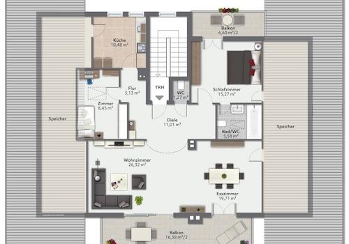 Grundriss Dachgeschoss