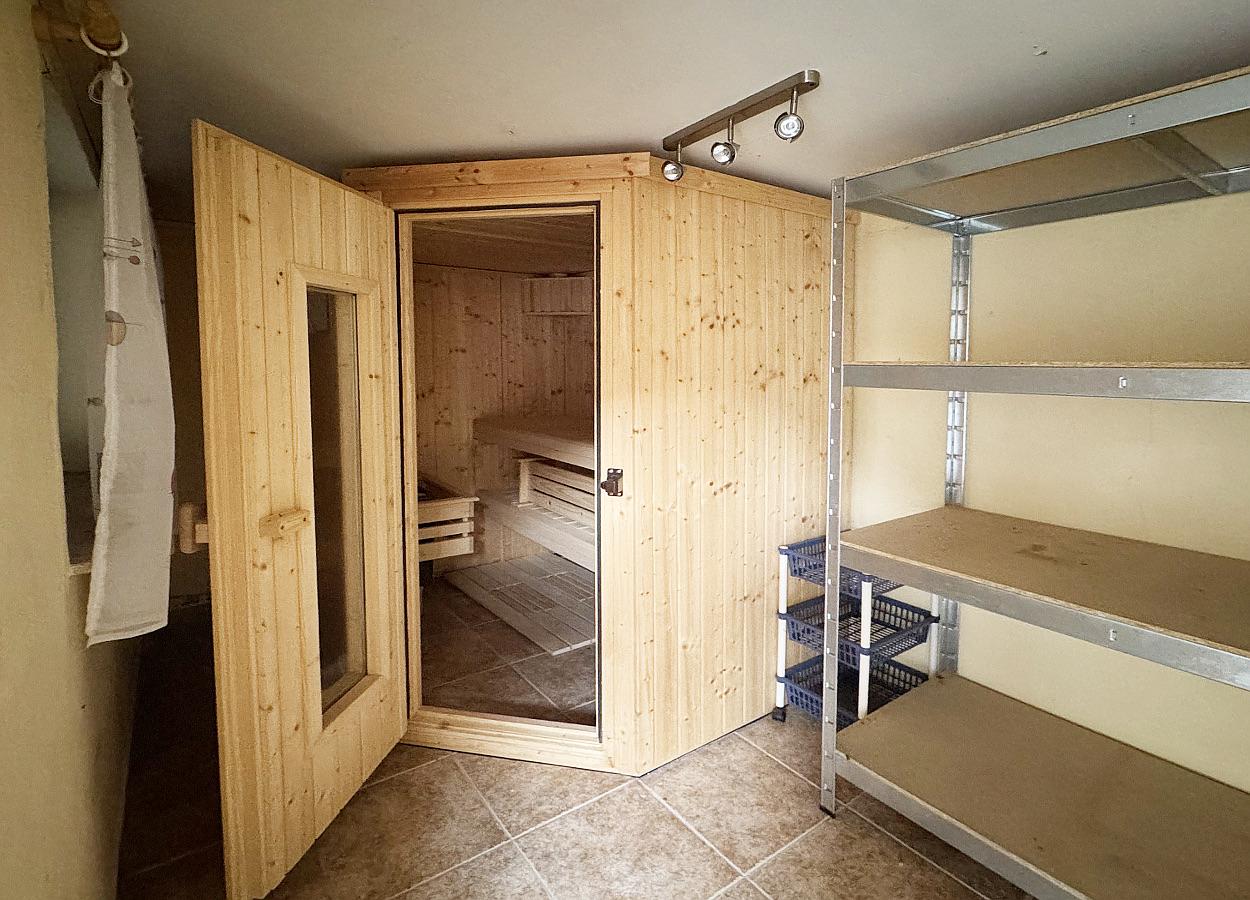 ...inklusive Sauna zur Belohnung