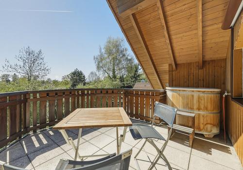 Der Balkon im 1.OG