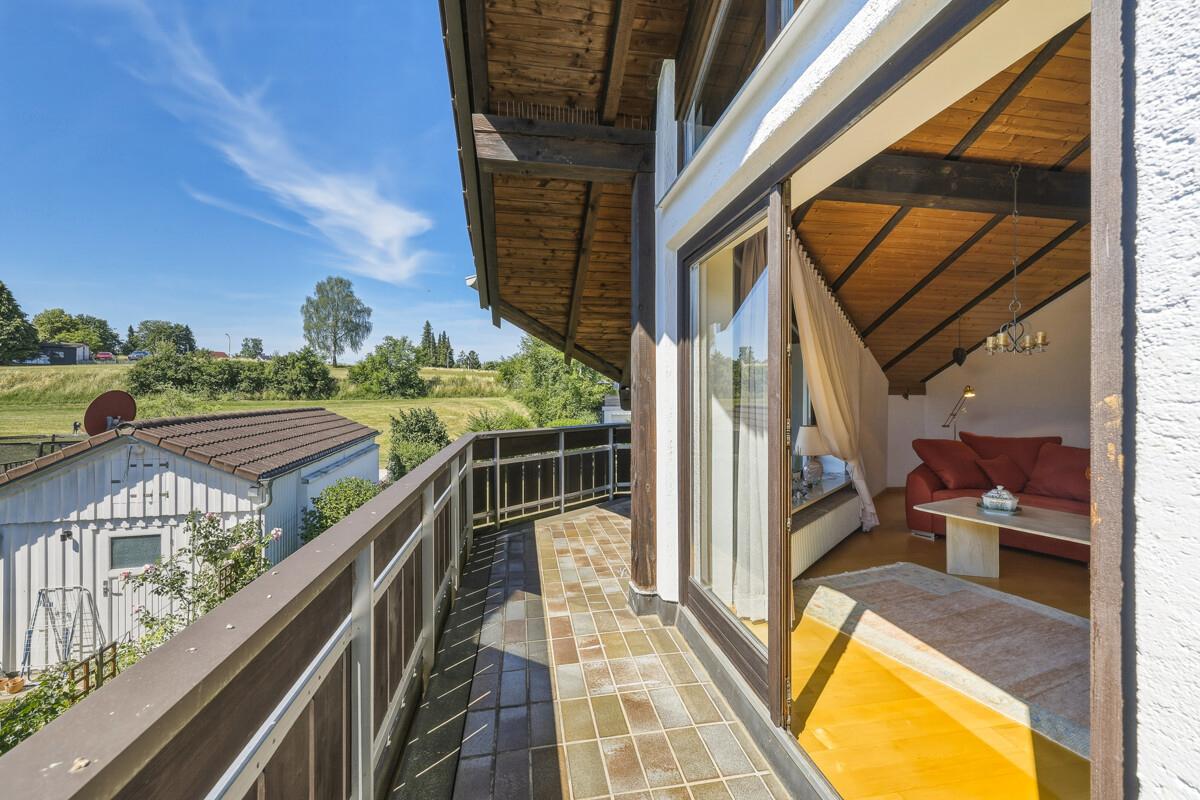 Aussicht vom Balkon