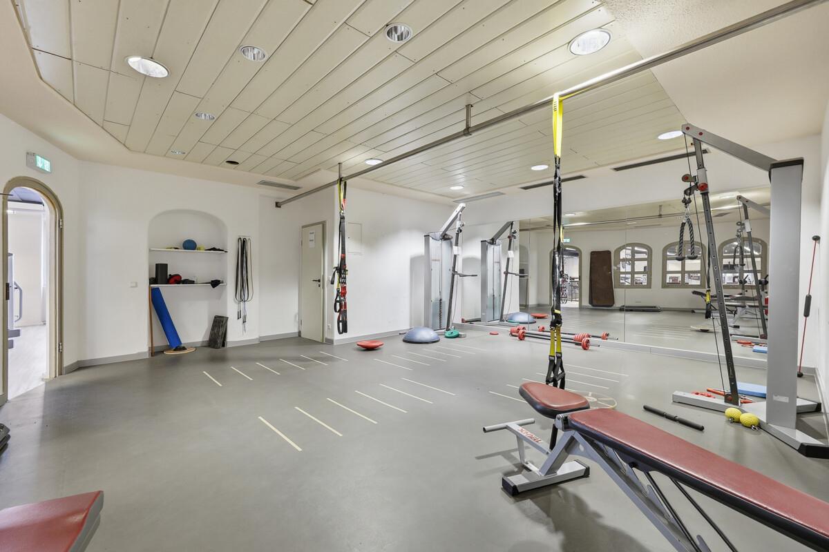 Die Kraftsporträume im Untergeschoss