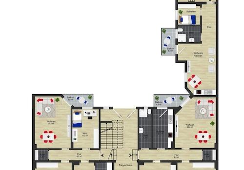Grundriss Umfassungsstrasse 24 EG