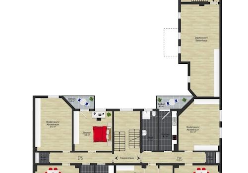 Grundriss Umfassungsstrasse 24 DG