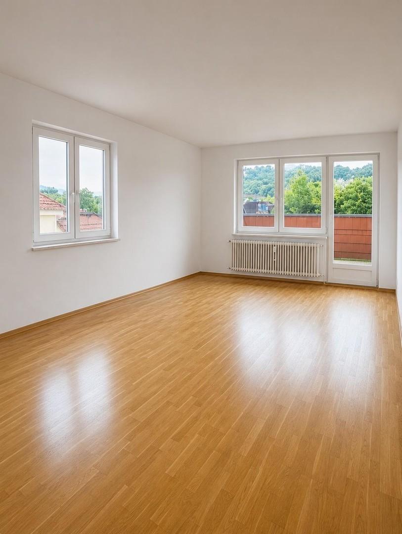 Wohnzimmer mit Loggia (KI)