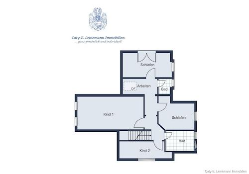 Grundrissskizze Obergeschoss