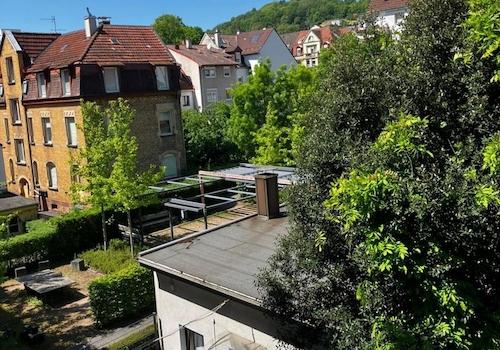 Blick vom Balkon