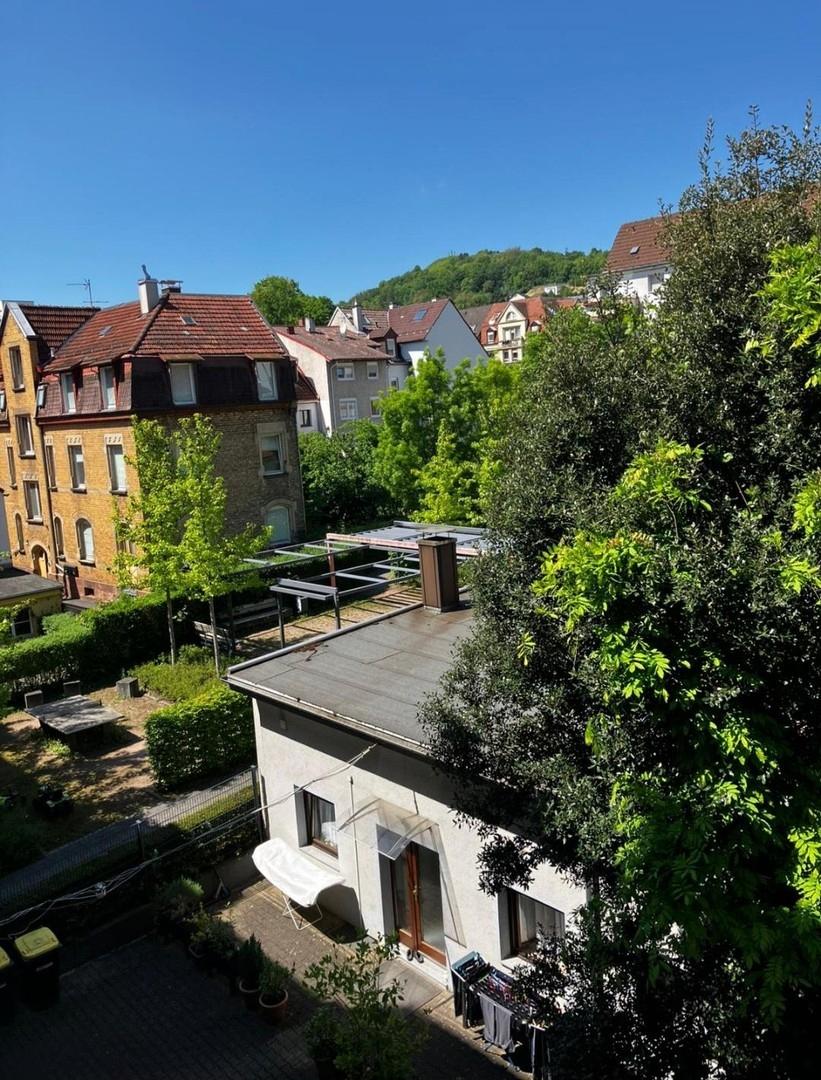 Blick vom Balkon