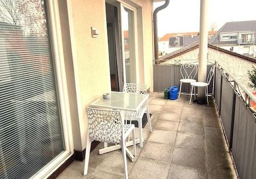 Südbalkon (leider bewölkt)