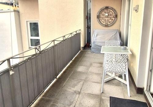 Südbalkon (leider bewölkt)