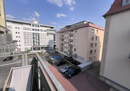 Blick vom Balkon