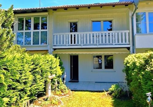 Blick auf Haus