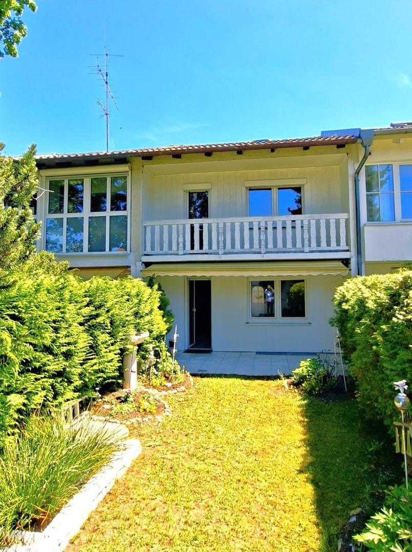Blick auf Haus