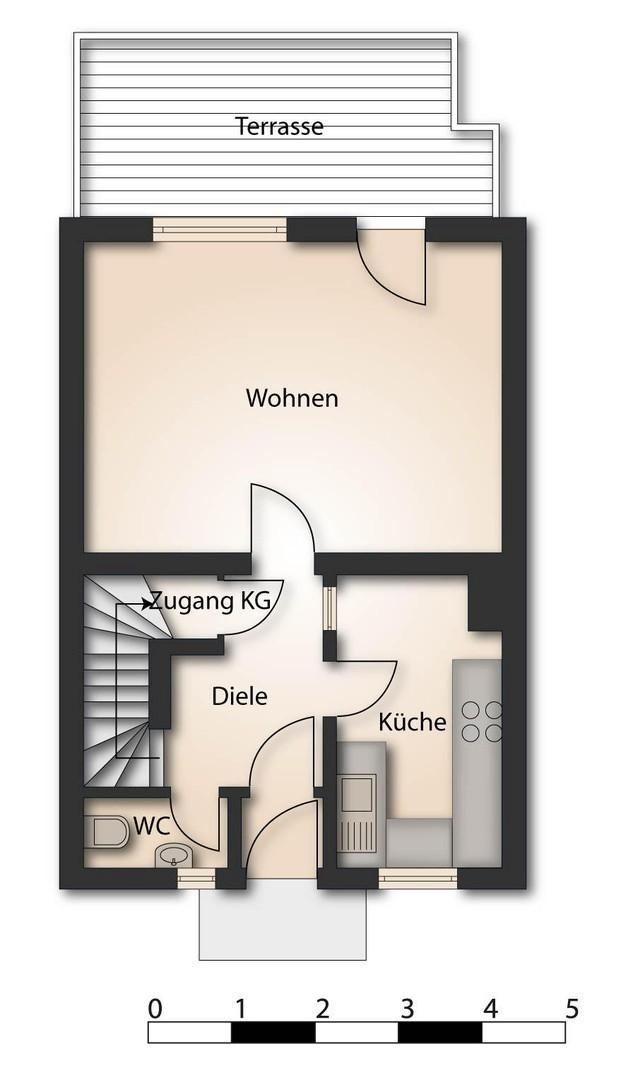 Grundriss: Erdgeschoss