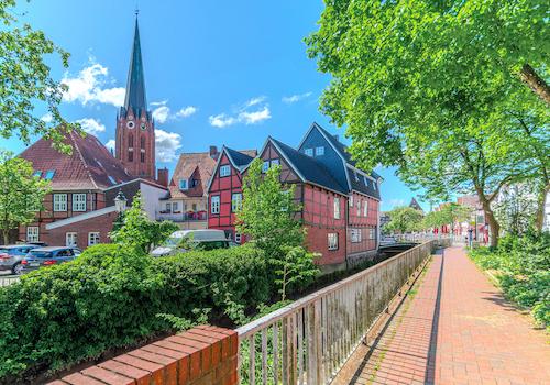 attraktives historisches Stadtzentrum Buxtehude
