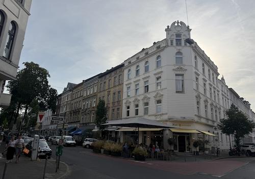 Blick auf der Kreuzung