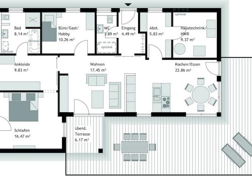 Variabler Grundriss