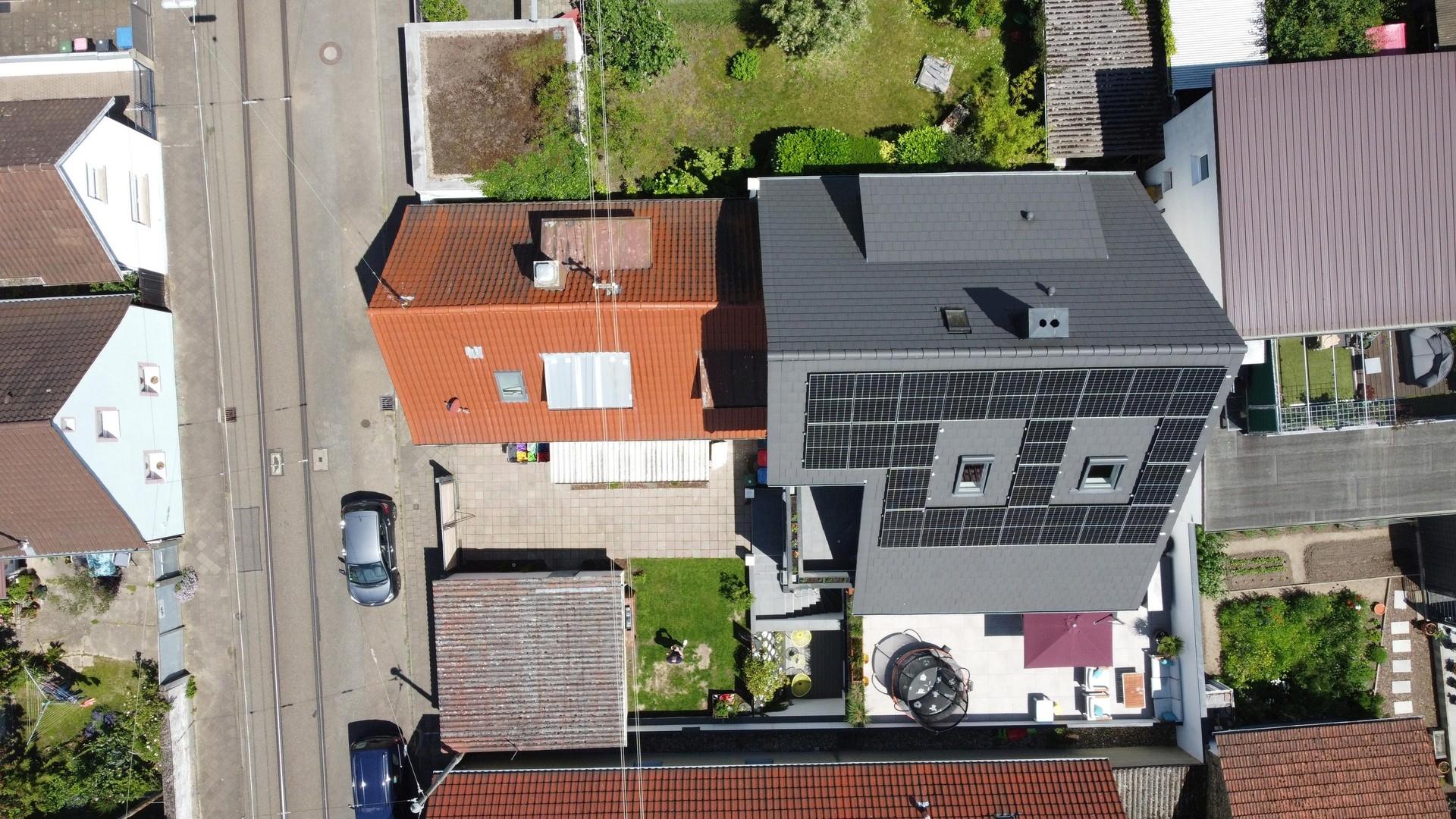 Vogelperspektive Haus 1+Haus2
