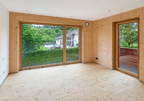Wohlbefinden durch Holz