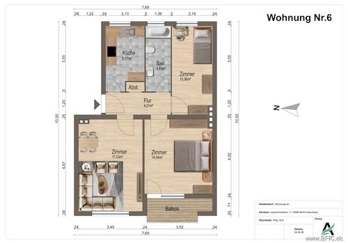 Grundriss Leuschnerdamm