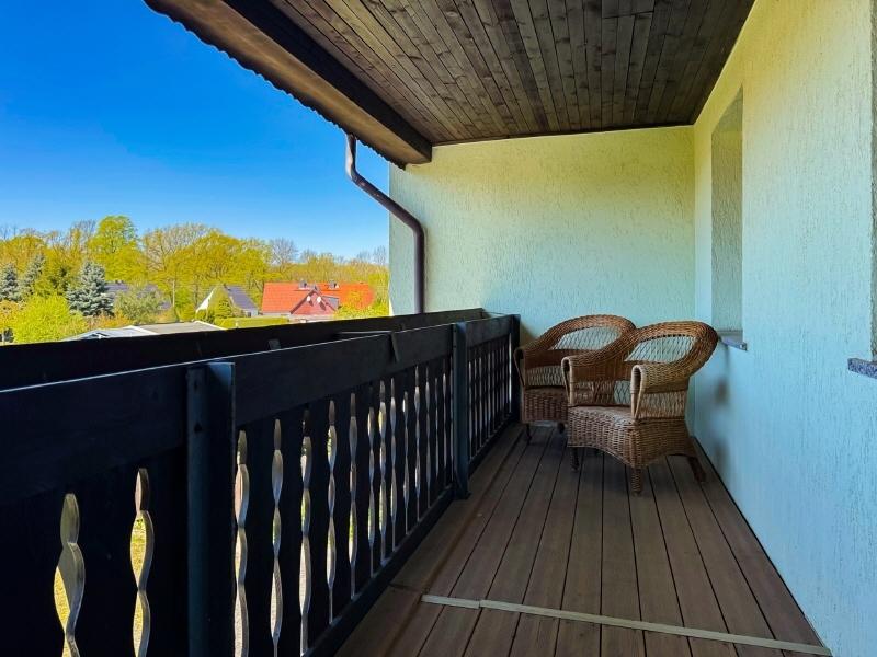 Auf dem Balkon