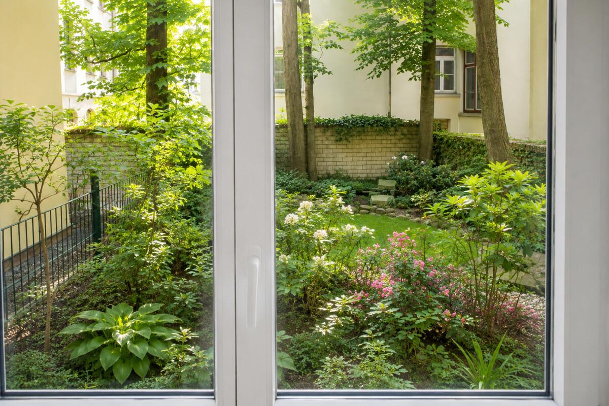 Ausblick Garten