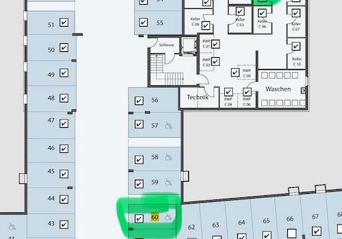 Lageplan Parkplatz und Kelle