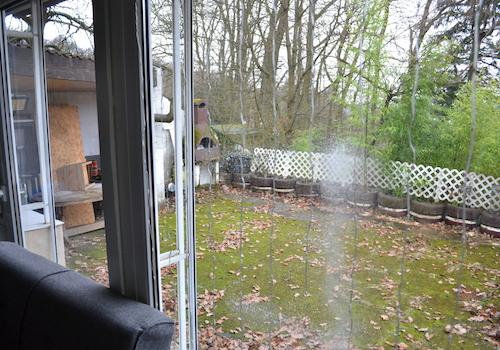 Blick aufs Grundst.