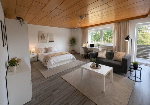 Raum 1, Micro-Apartment, 25 qm