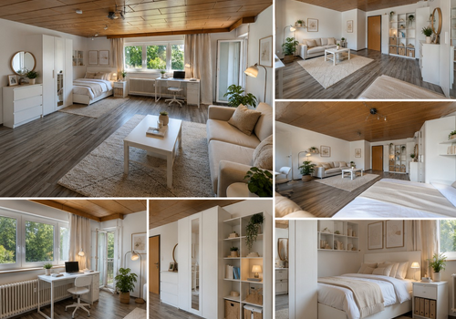 Raum 1, Micro-Apartment, 25 qm
