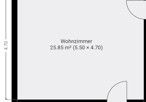 Grundriss Raum 1