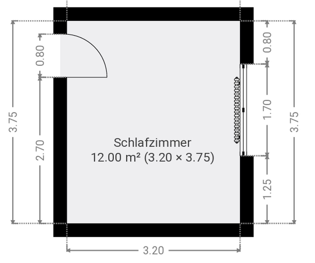 Grundriss Raum 3