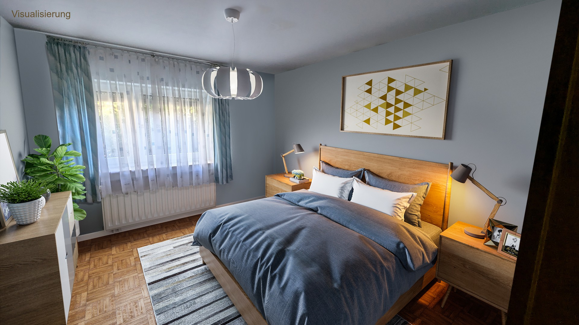 Schlafzimmer EG Visualisierung