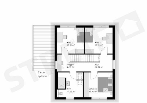 Grundriss Obergeschoss