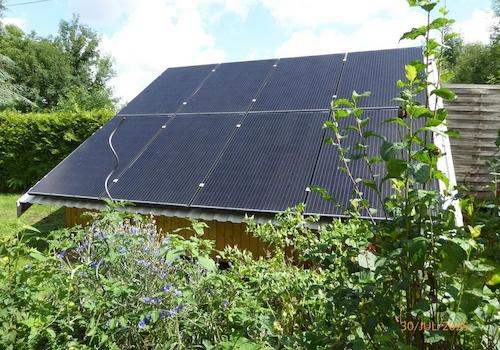 PV Anlage Geräteschuppen