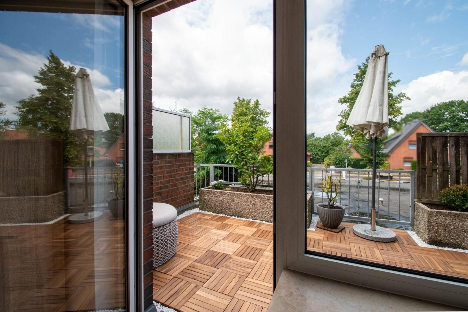 Blick auf die Terrasse 