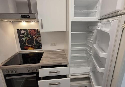 Küche mit XL Kühlschrank
