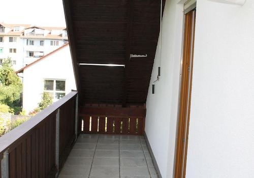Balkon mit Markise