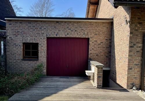 Garagenansicht Garten