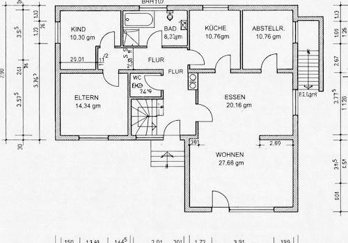 Grundriss EG Bungalow