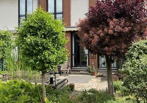 Reihenhaus vom Garten aus 