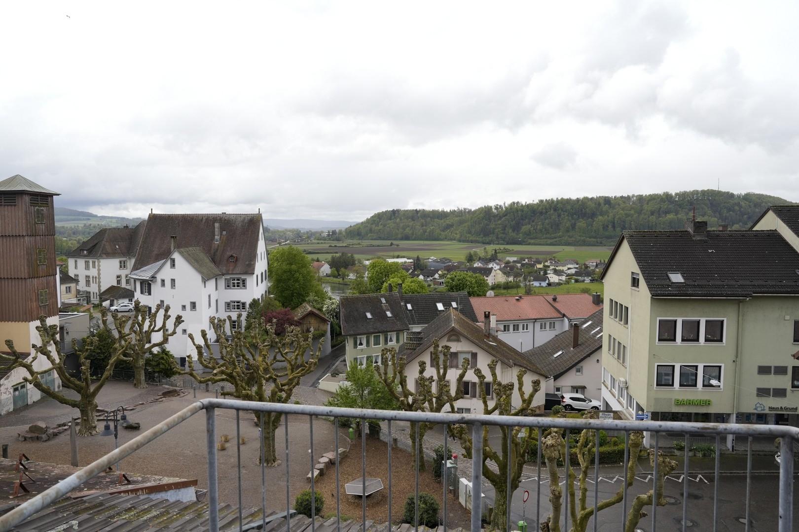 Ausblick vom Balkon (Rhein)