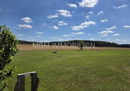 Blick vom Grundstück