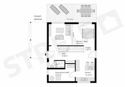 Grundriss EG Variabel