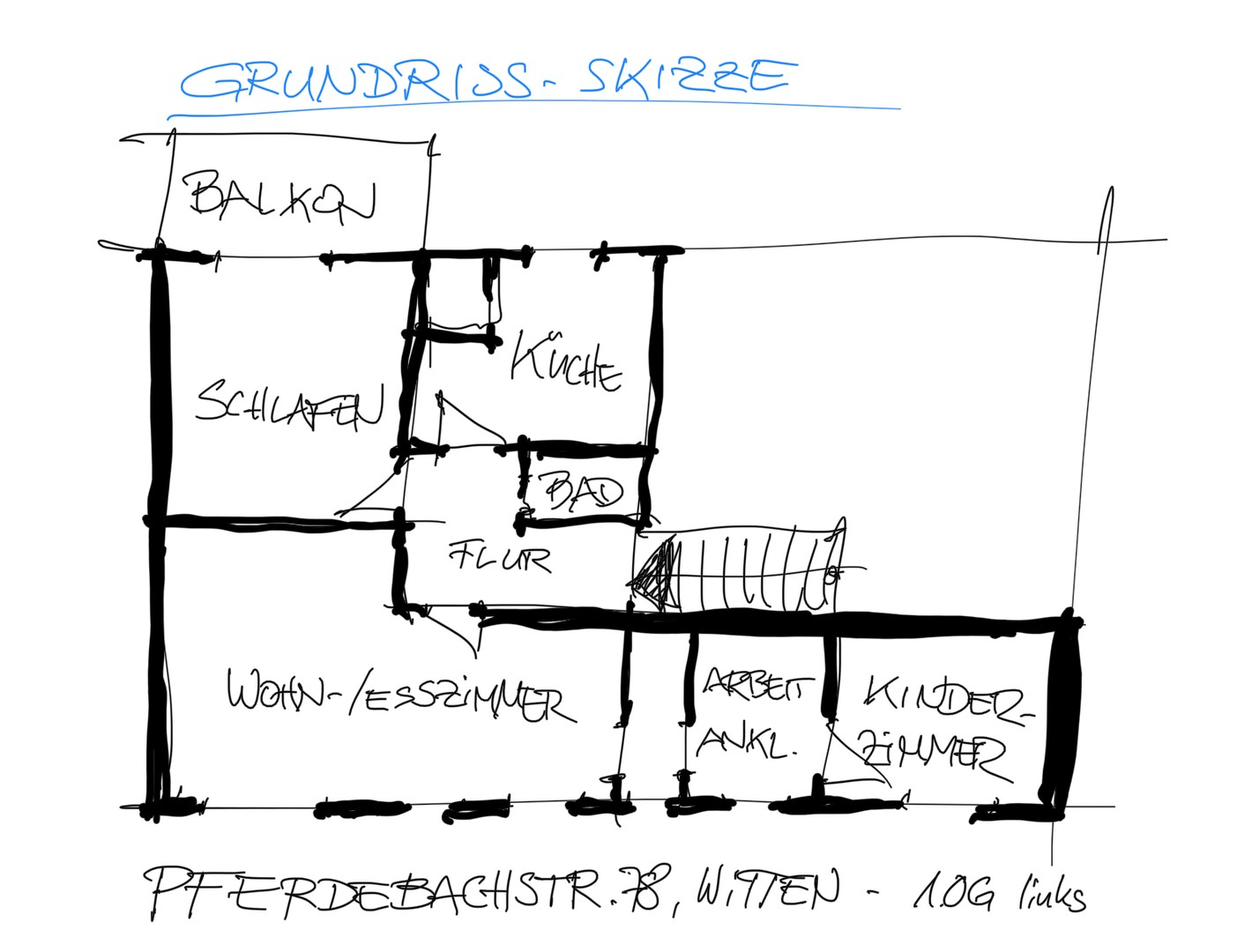 Grundriss-Skizze