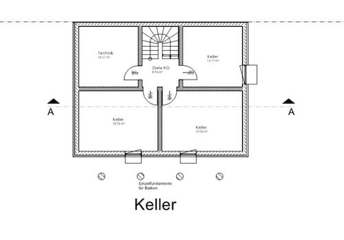 Grundriss Keller