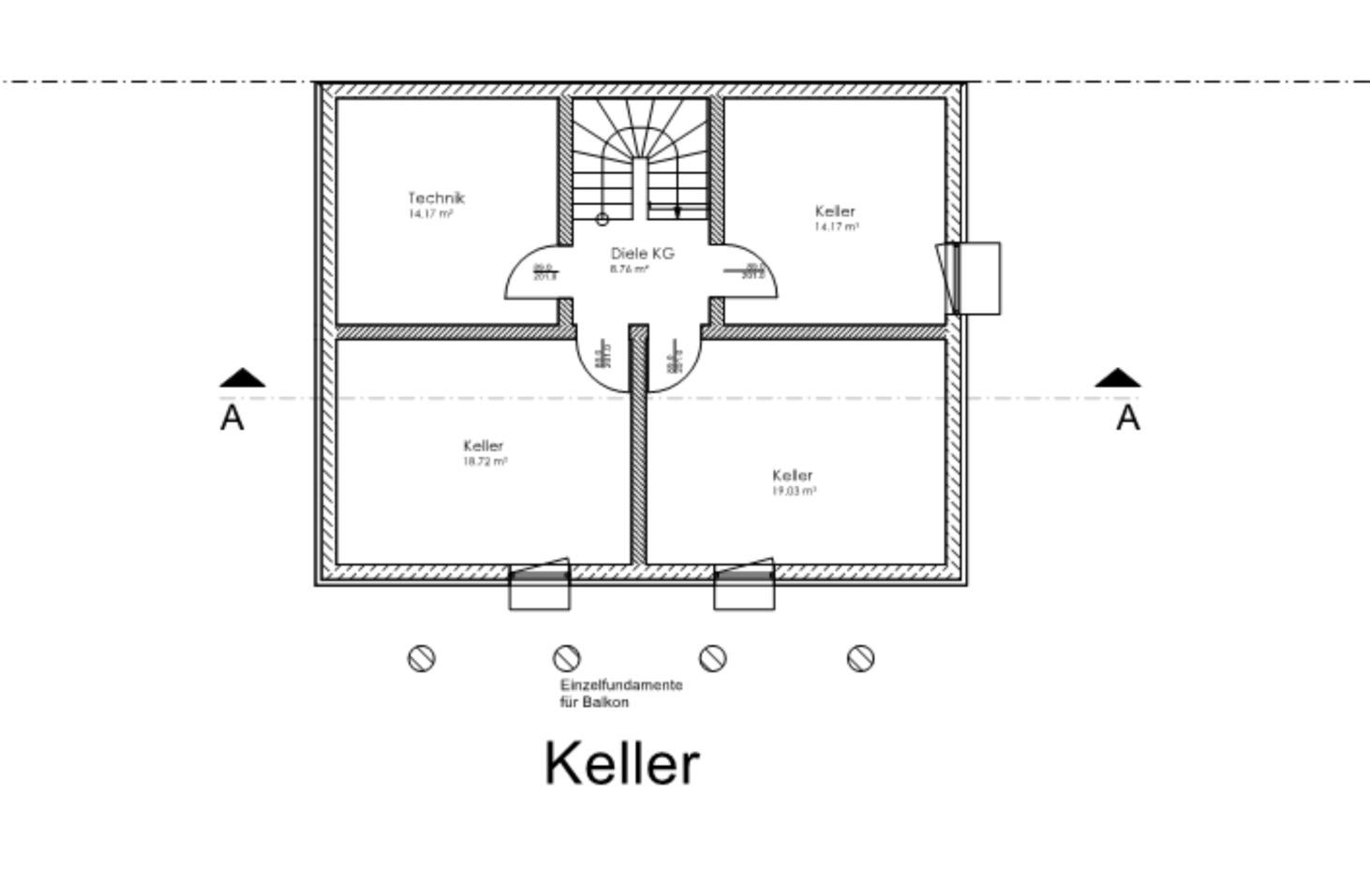 Grundriss Keller