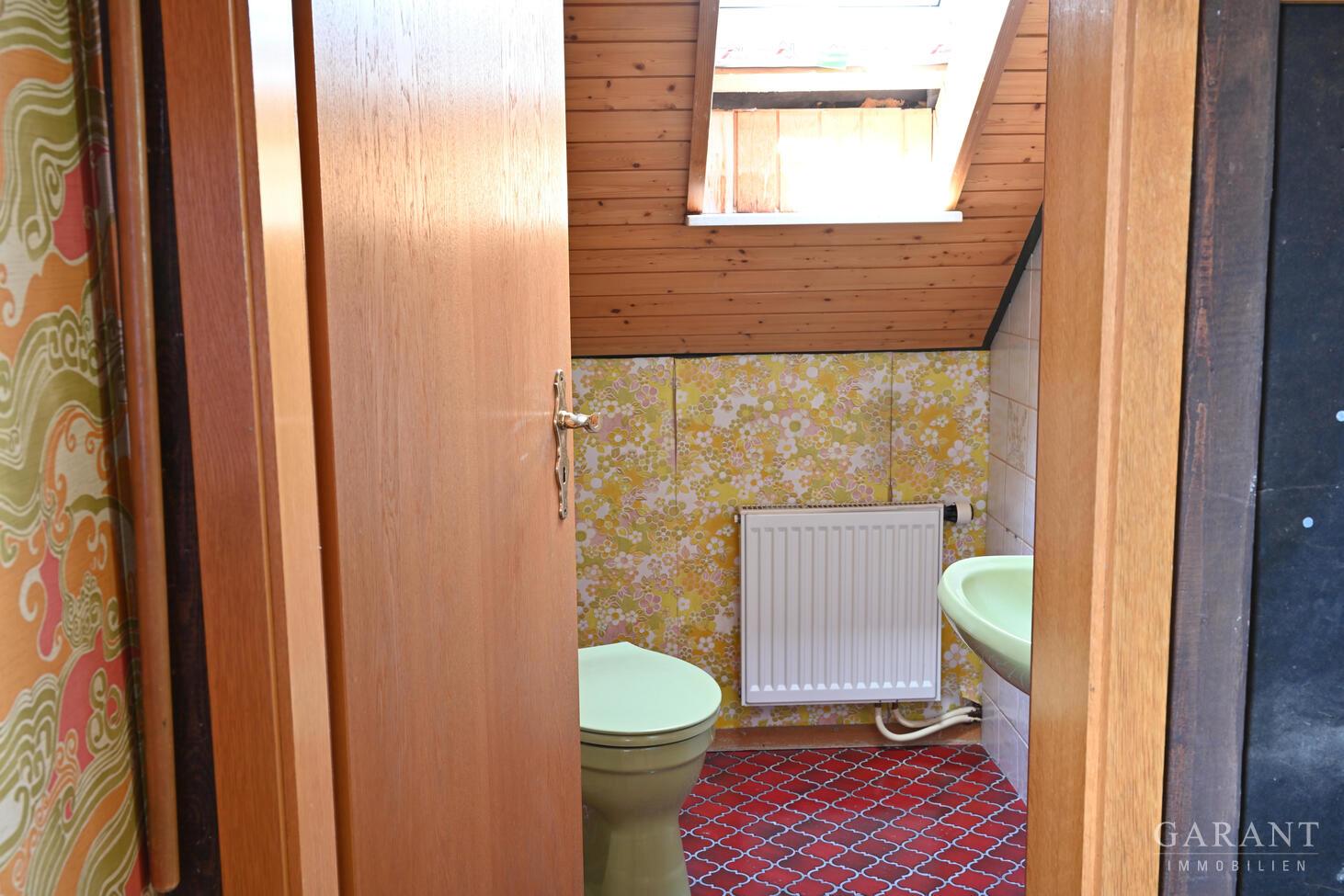 WC im Dachgeschoss