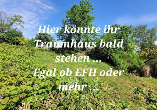 Blick zum Grundstück
