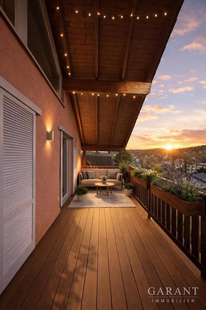 Balkon Ansicht KI