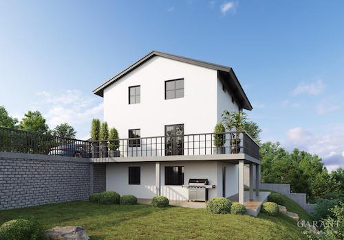 Hausansicht 3D Visualisierung